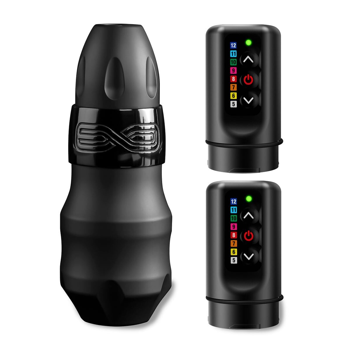 FK Irons - Exo Tattoo Machine - Black Ops + 2 Power Bolts Stroke: 3.2 mm