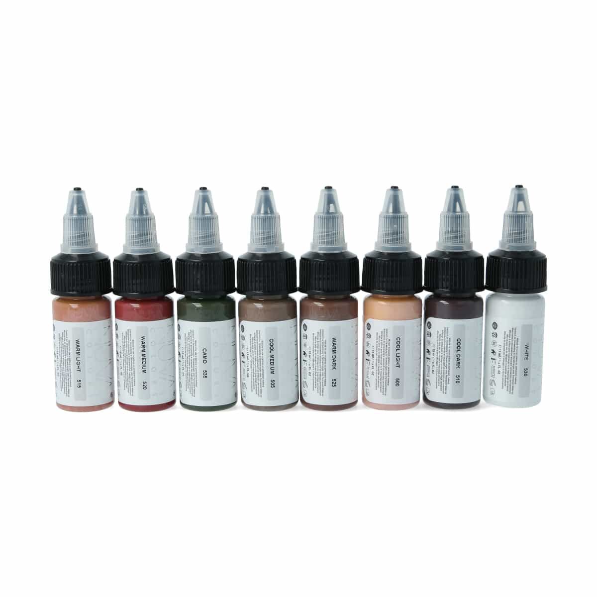 Nuva Colors - PMU Pigment - SCAR COLLECTION Set - 8 x 15 ml